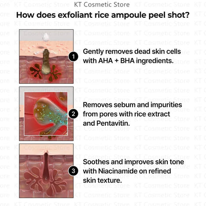 Peel Shot Glow Rice Ampoule Duo by EazeyBeauty